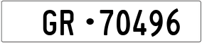Trailer License Plate